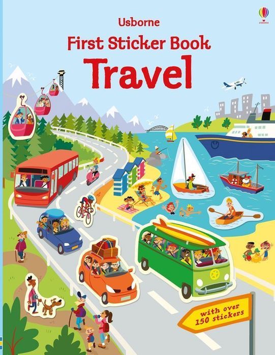 First Sticker Book Travel Wer. Angielska Usborne Nowa Nieużywana