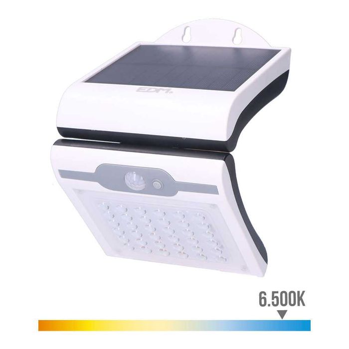 Candeeiro de Parede Solar 2W 220Lm 6.500K C/ Sensor