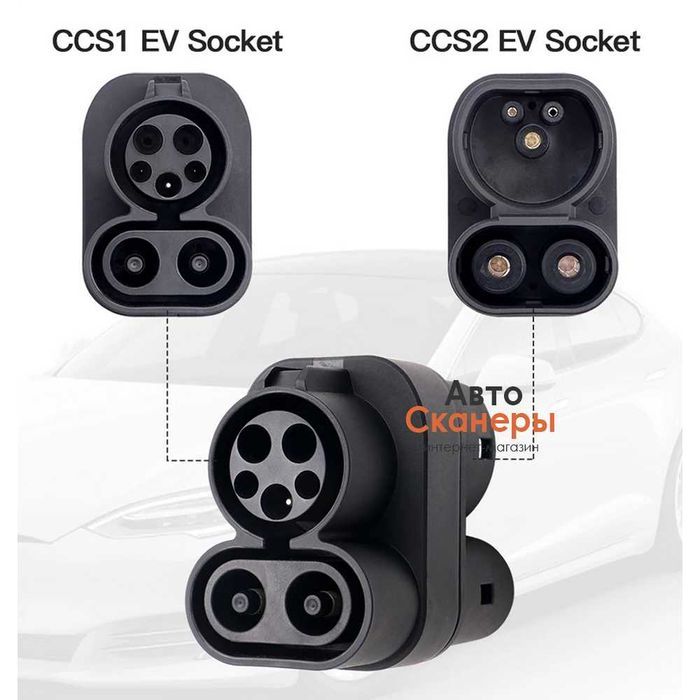 Адаптер быстрой зарядки CCS1 к CCS2  (250A)