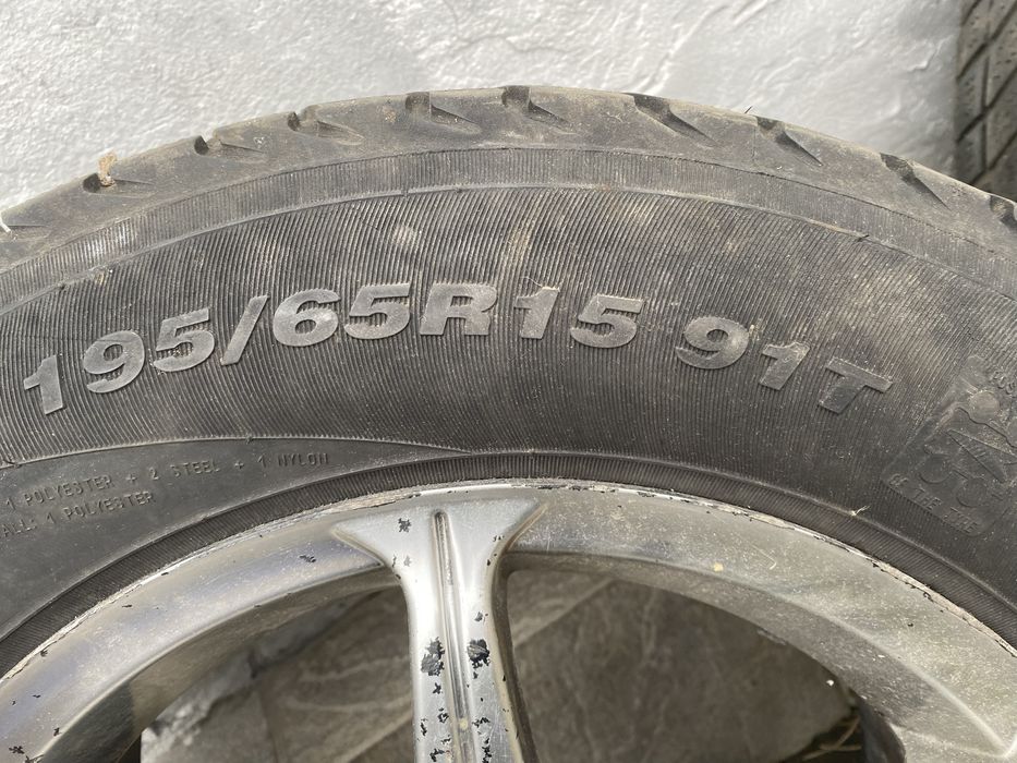 Колеса в зборі R15 195/65, зима, 4×100, DOT 4S, 4 шт