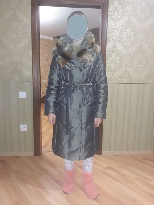 Пальто -пуховик теплий зимовий