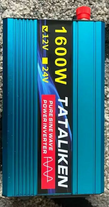 Nowa przetwornica 12V o mocy 1600W, generująca czysty sinus.