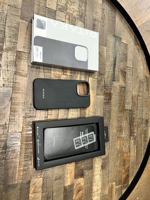 Чохол Pitaka Ultra-Slim Case 600D Twill MagEZ для Apple iPhone 16 Pro Black/Grey