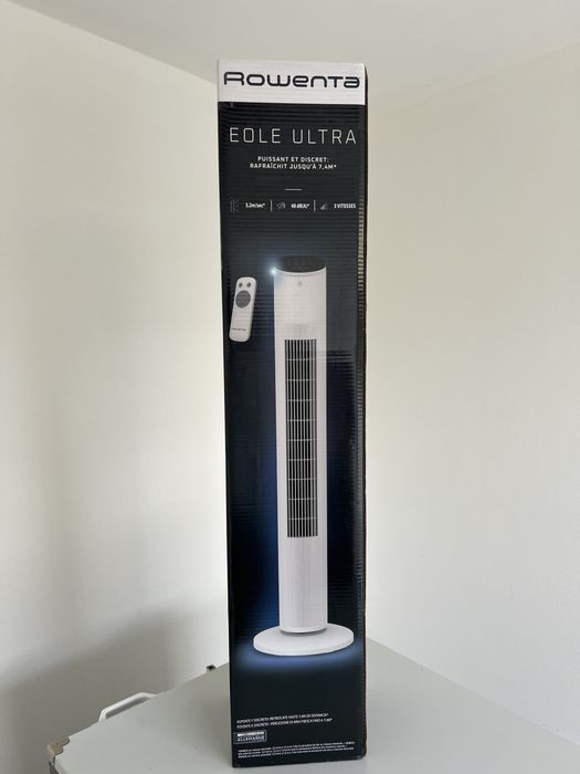 Ventilador torre Rowenta Eole Ultra c/ comando + caixa