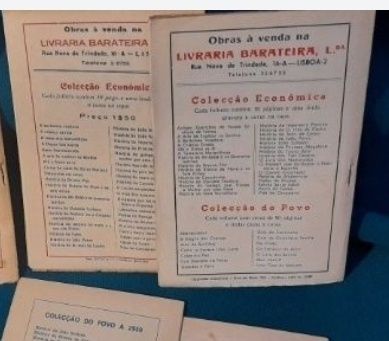 Lote de 2 livros: Colecção Económica, Livraria Barateira e Ed. Minerva