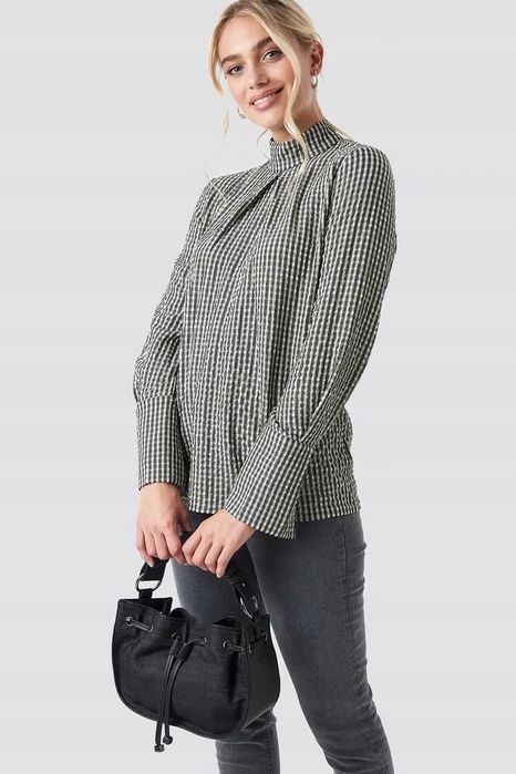 Na-Kd Torebka Do Ręki Denim Czarna