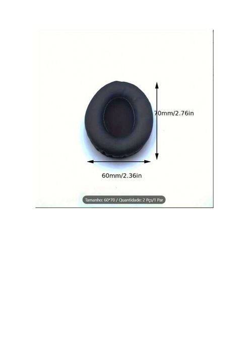 Almofadas para headphones (60x70 mm)
