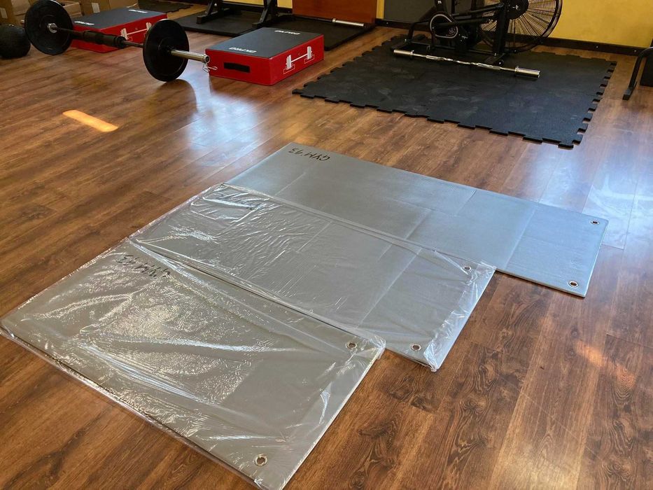 Mata Fitness Szara 175 na 60 cm
