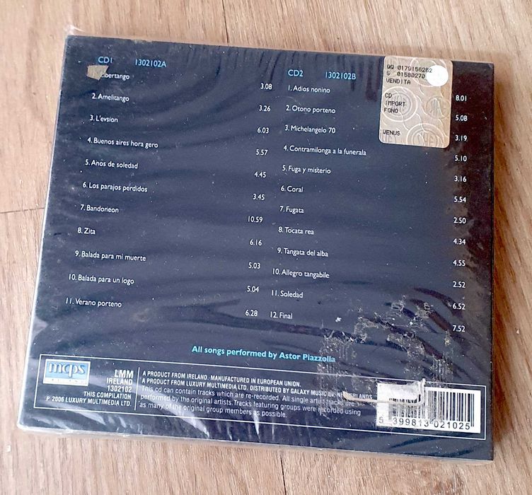 CD duplo Astor Piazolla - Ultimate Collection. Novo, selado.