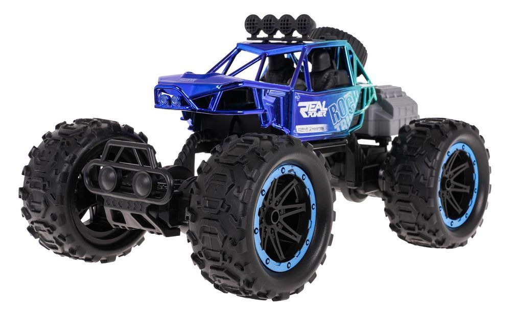 Crawler Real Rock Z Funkcją Dymu R/C Niebieski