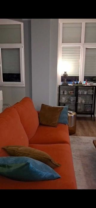 Sofá 3 Lugares Veludo Terracota (2,00m) – Como Novo