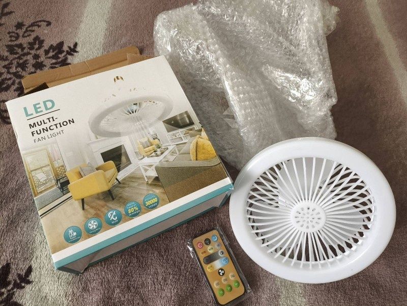 Лампа вентилятор з пультом