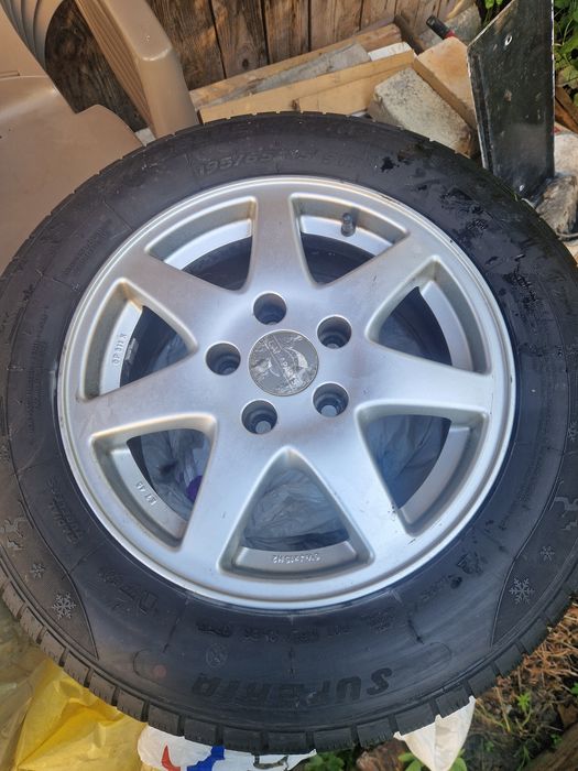Felgi aluminiowe 15" 5x112 + opony Superior Blue Win HP 195/65 R15