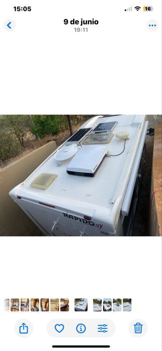 Autocaravana , em Albufeira 2012 , Rapido 776 FF , perfilada , 95000 km fiat ducato