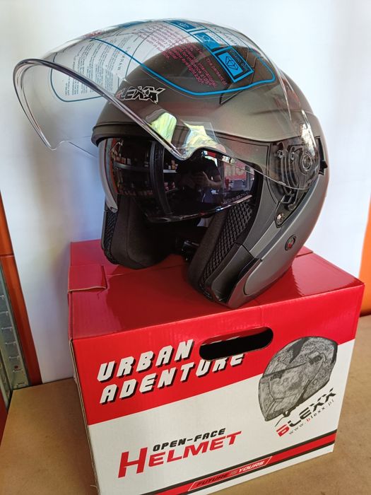 Kask otwarty BLENDA grafit BLEXX XS S M L XL XXL