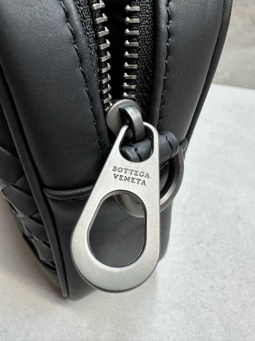 Шкіряна сумка Bottega Veneta Кросбоді Чорна / Сумка Боттега Венета