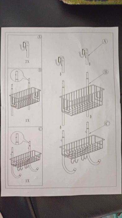 Wisząca półka prysznicowa Smartpeas