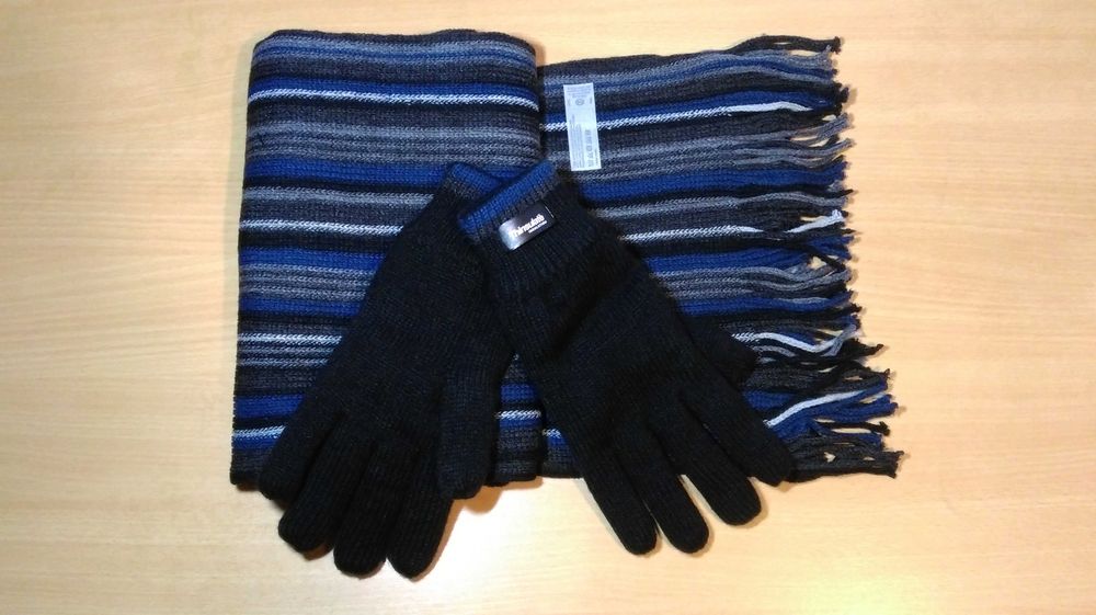 Перчатки Thinsulate Insulation 40 gram 3M+шарф (190х30см)(набор-НОВЫЙ)