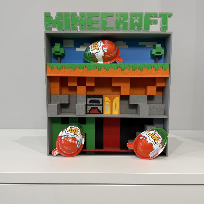 Новинка! Підставка для кіндер-іграшок Minecraft (Майнкрафт)