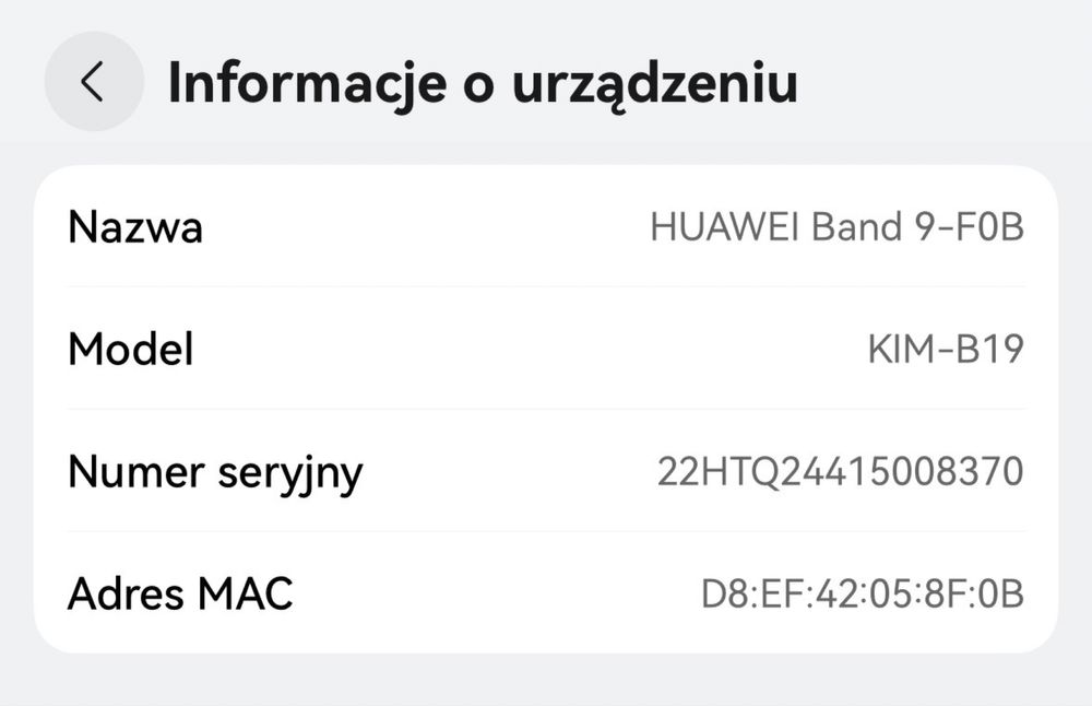 Zegarek Huawei band 9