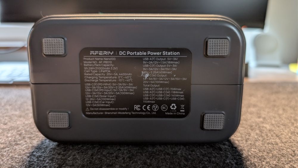 Powerbank AFERIY Nano100 (30000mAh)