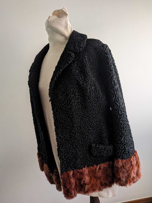 Casaco em Astrakhan e vison