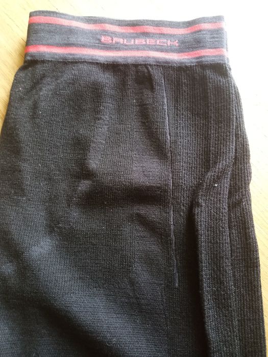 Legginsy męskie Brubeck merino. Active wool. Rozmiar L