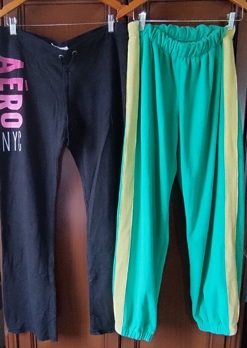 Спортивные брюки бирюза р.L/52-54 и черные XL