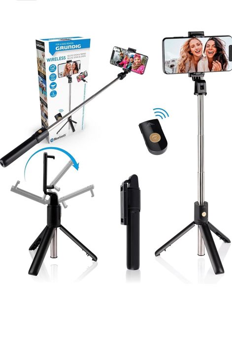 Grundig Kijek do selfie i statywu, statyw do smartfona, z pilotem