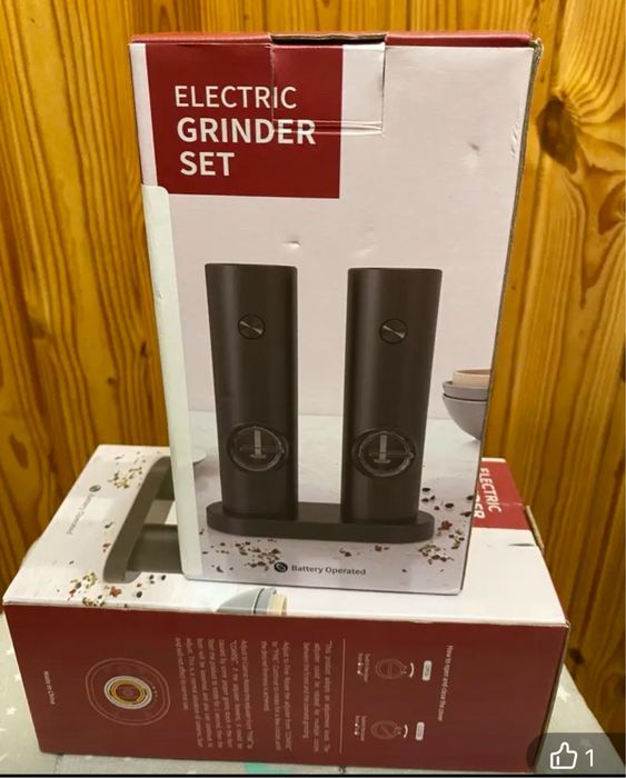 Електричні млинки для солі та перцю - набір 2 шт