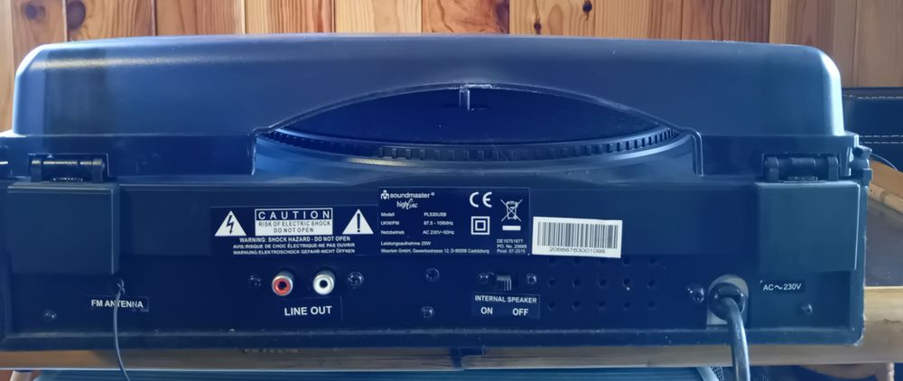 Gira discos/conversor para mp3 de discos vinil