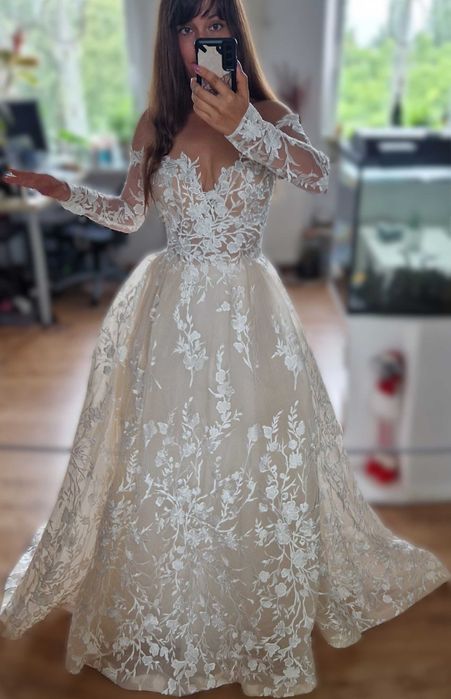 Przepiękna suknia ślubna Madonna Milla Nova – model Azalia r.36