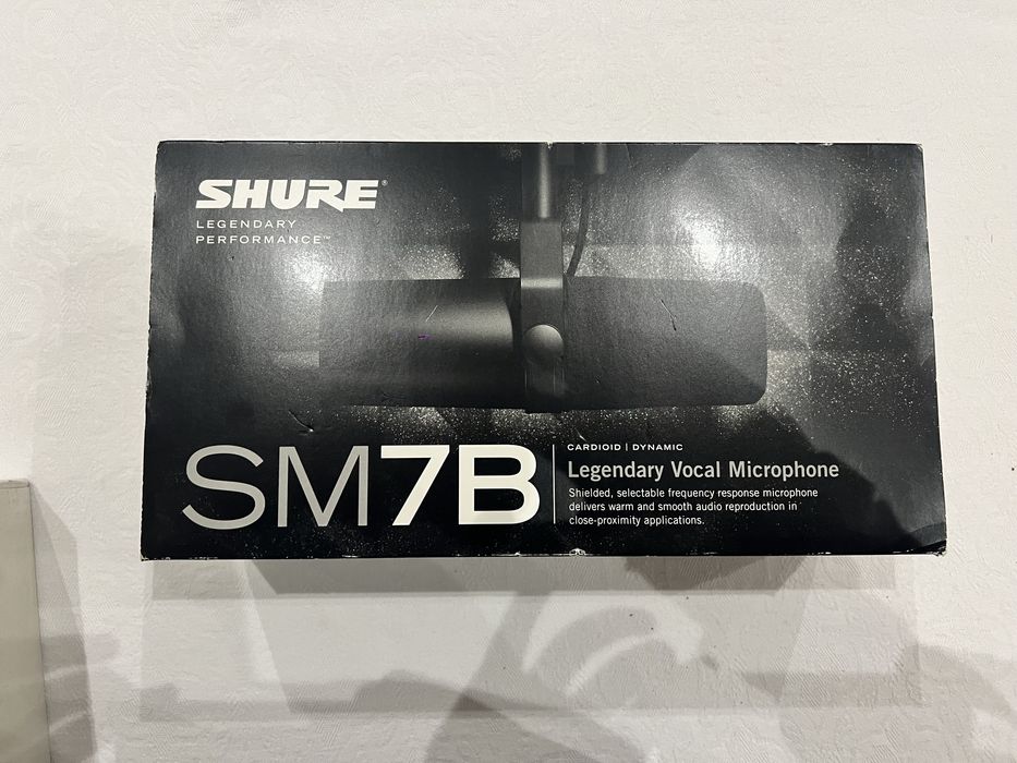Microfone shure 7mb - podcast e música