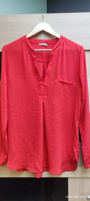 Orsay шифонова червона блуза М-Л