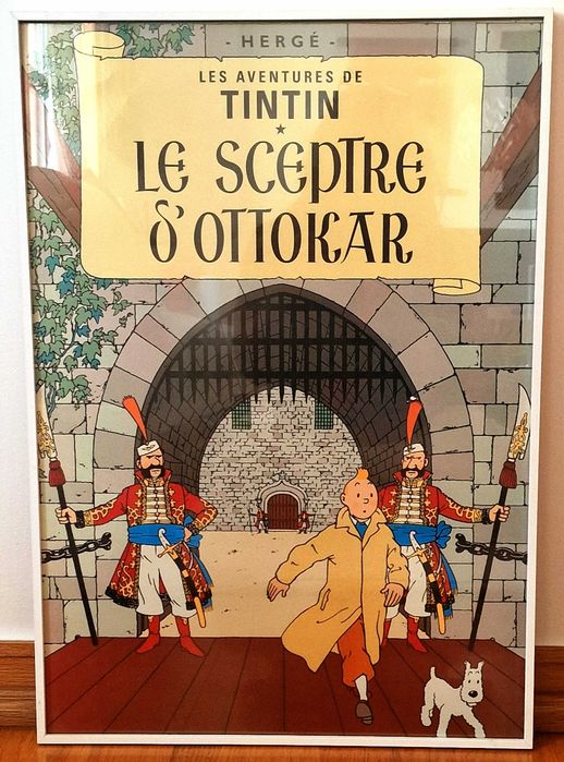 Quadros Tintin emoldurados