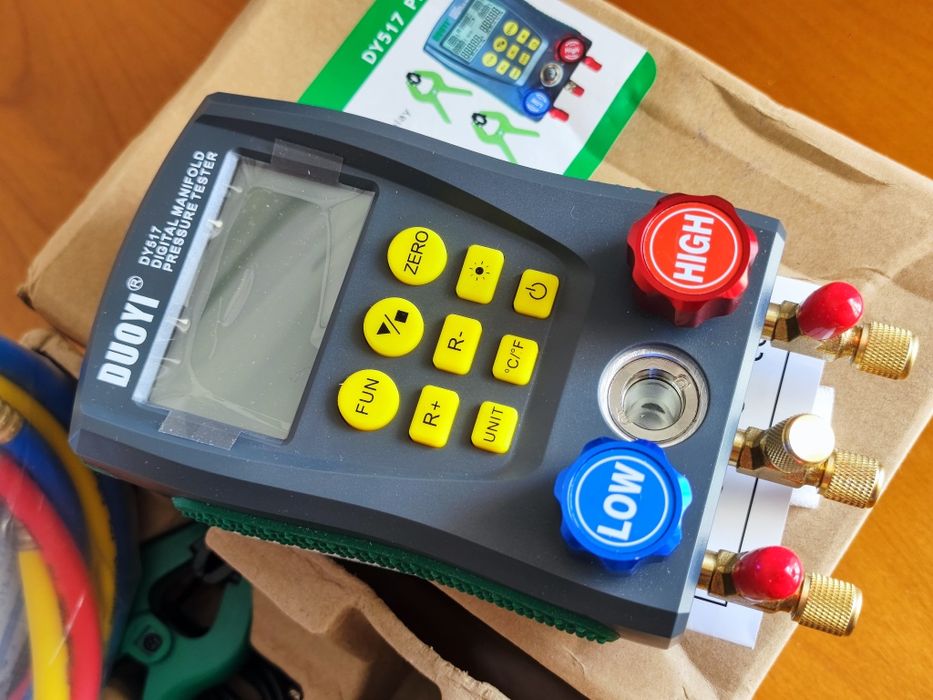 Duoyi dy517 plus оригінал манометри для кондиціонування щупи, шланги