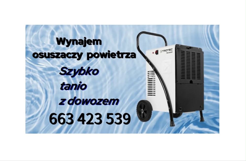 Wynajem osuszaczy powietrza TTK170