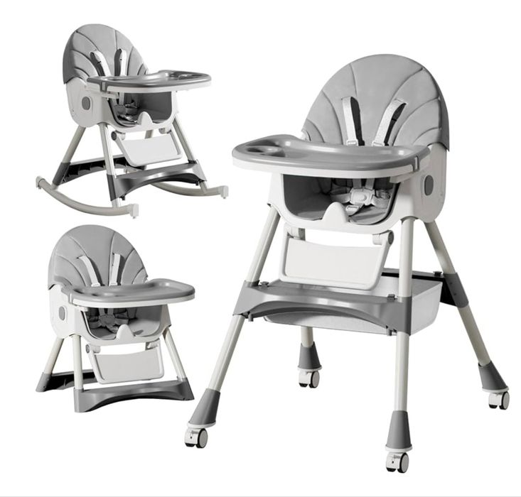 Дитячий стільчик для годування 6 в 1 стул для кормления качалка