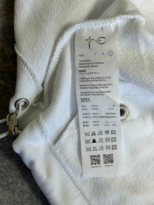 Thug Club zip hoodie худи зипка y2k archive белая біла худі зіпка