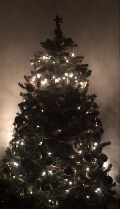 Árvore de natal com enfeites