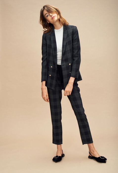 Claudie Pierlot eleganckie spodnie garniturowe