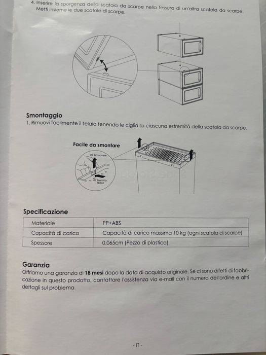 pudelka na buty , 12 sztuk