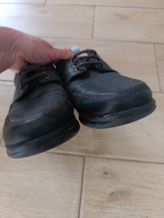 Добротні шкіряні чоловічі туфлі soleflex  розмір 43