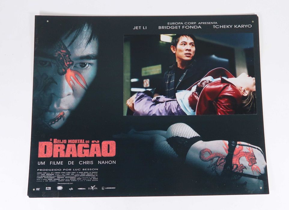 4 Cartazes cinema Vintage - O Beijo Mortal do Dragão