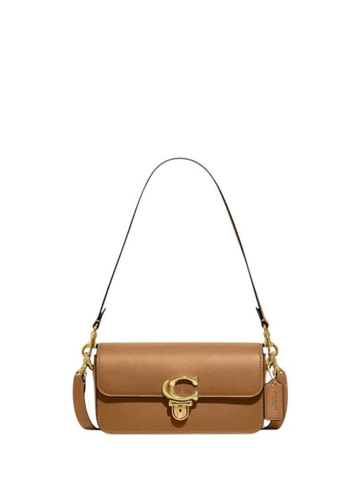 Сумка Coach Studio Baguette Bag 20 Black \ Chalk \ Light Camel