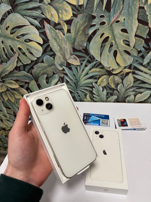 iPhone 13 128GB Neverlock  Айфон 13 білий TradeIN 87%