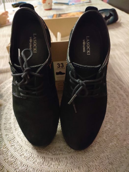 Komunijne Buty chłopięce 33 granatowe