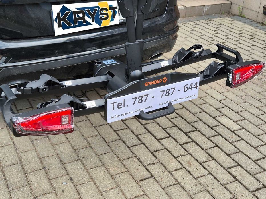 Bagażnik Platforma na hak SPINDER TX2 składana 2-3 rowery  FatBike LED