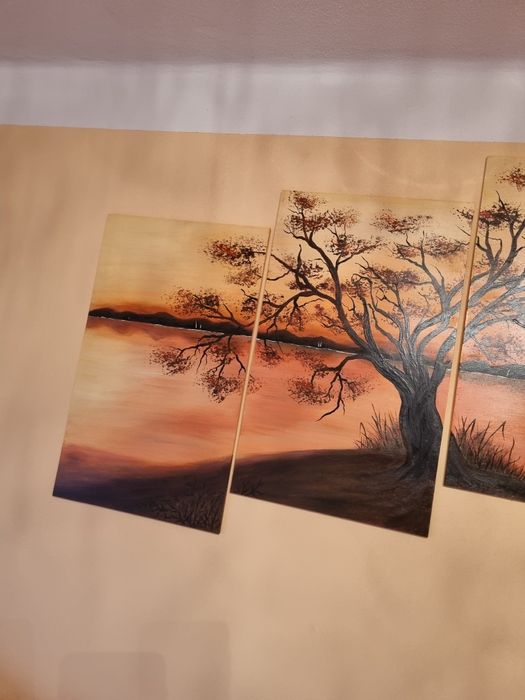 Obraz 5x malowany recznie