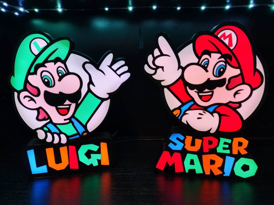 Candeeiro led Super Mário  e Luigi